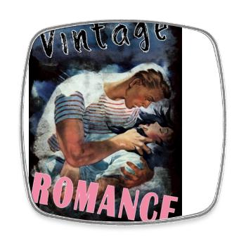 VINTAGE ROMANCE 1 BIS Von Yume Origins - Viereckiger Kühlschrankmagnet - Weiß - Vorne