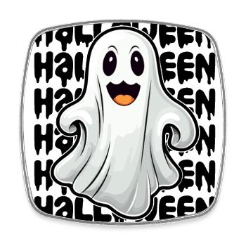 Halloween design creepy for the next party - Square fridge magnet - white - Front