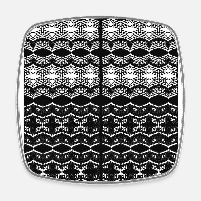 Unique Art - Square fridge magnet - white