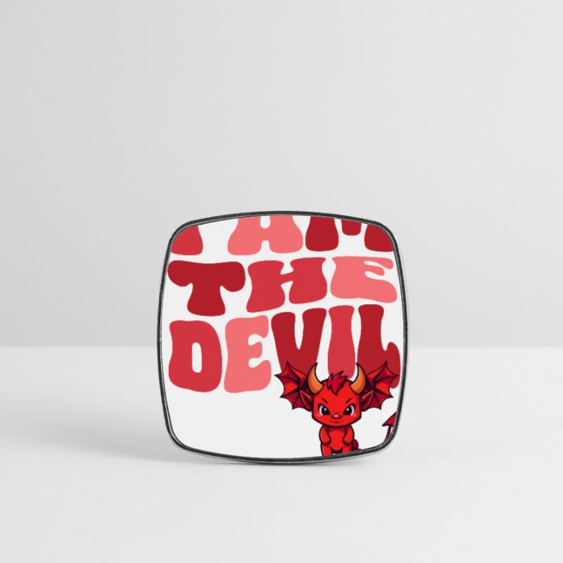 Devil Little Devil Devil Devil Woman Devil Guy Square fridge magnet