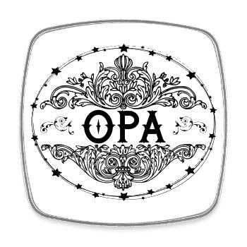Opa - Viereckiger Kühlschrankmagnet - Weiß - Vorne
