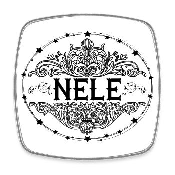 Jennifer - Square fridge magnet - white - Front