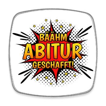 Abitur Geschafft 2023 Abi - Viereckiger Kühlschrankmagnet - Weiß - Vorne