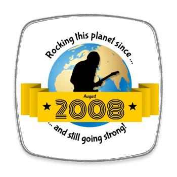 16th Birthday Rocks This Planet since 08/2008 - Square fridge magnet - white - Front