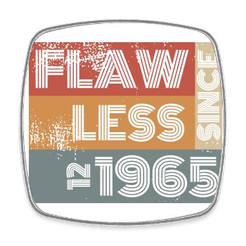 59. Birthday Flawless since 12/1965 - Square fridge magnet - white - Front