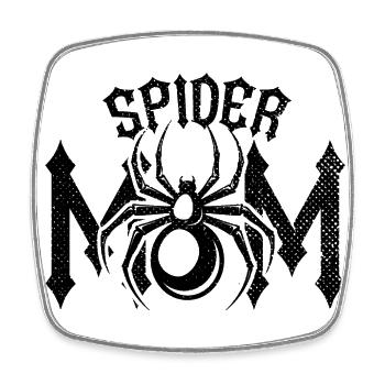 Retro Spider Mom Haustier Spinne Besitzer - Viereckiger Kühlschrankmagnet - Weiß - Vorne