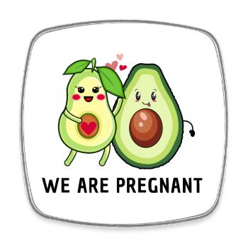 nous sommes enceintes - Avocado Parents - Magnet carré - blanc - Devant