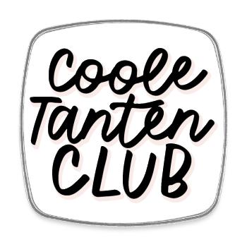 Coole Tanten Club Rosa - Viereckiger Kühlschrankmagnet - Weiß - Vorne