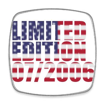 18th Birthday Limited Edition USA 07/2006 - Square fridge magnet - white - Front