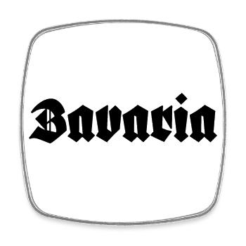 Bavaria - Viereckiger Kühlschrankmagnet - Weiß - Vorne