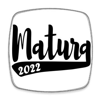 Abschluss Matura 2022 schlicht Ak 22 - Viereckiger Kühlschrankmagnet - Weiß - Vorne