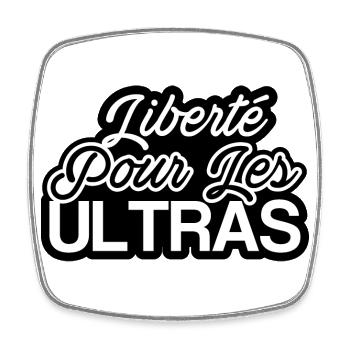 Liberté pour les Ultras - Magnet carré - blanc - Devant