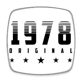 | changeable de couleur Original 1978 Année de naissance - Magnet carré - blanc - Devant