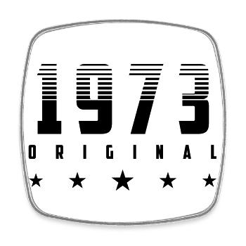 | changeable de couleur Original 1973 Année de naissance - Magnet carré - blanc - Devant