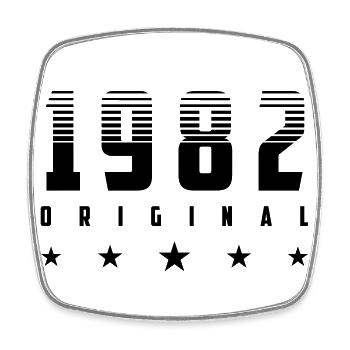 Original 1982 Année de naissance | | changeable de couleur - Magnet carré - blanc - Devant