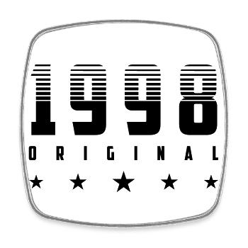 Original 1998 Geburtsjahr | Farbe änderbar | - Viereckiger Kühlschrankmagnet - Weiß - Vorne