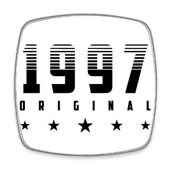 Original 1997 Geburtsjahr | Farbe änderbar | - Viereckiger Kühlschrankmagnet - Weiß - Vorne