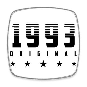 Original 1993 Année de naissance | | changeable de couleur - Magnet carré - blanc - Devant