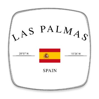 Las Palmas – Urlaub Souvenir & Geschenk - Viereckiger Kühlschrankmagnet - Weiß - Vorne