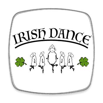 Irish Dance - Square fridge magnet - white - Front