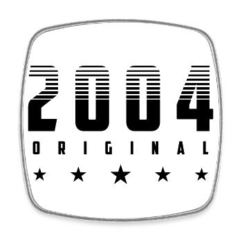 Original 2004 Geburtsjahr | Farbe änderbar - Viereckiger Kühlschrankmagnet - Weiß - Vorne