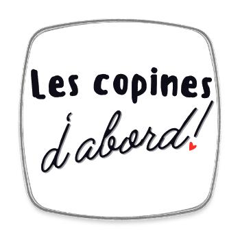 Les Copines D'abord - Magnet carré - blanc - Devant