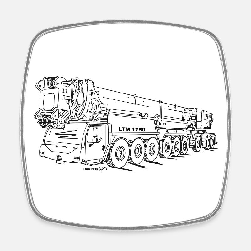 LTM 1750/9.1 - Magnet carré - blanc