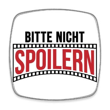 Farben änderbar | Bitte nicht Spoilern - Viereckiger Kühlschrankmagnet - Weiß - Vorne