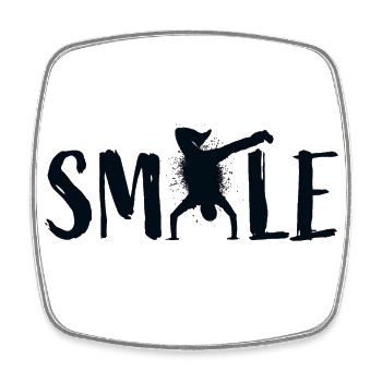 Smile - Dance Breakdance Hip Hop Street Dance Dance - Square fridge magnet - white - Front