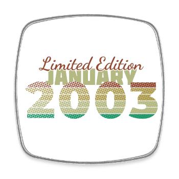 22e anniversaire Édition Limitée (SCR) 01/2003 - Magnet carré - blanc - Devant