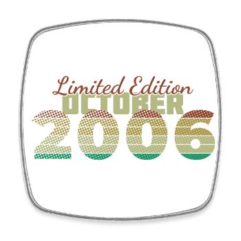 18. Geburtstag Limited Edition (SCR) 10/2006 - Viereckiger Kühlschrankmagnet - Weiß - Vorne
