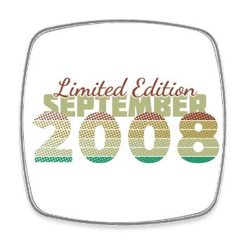 16th Anniversary Limited Edition (SCR) 09/2008 - Square fridge magnet - white - Front