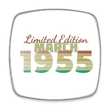 70th Anniversary Limited Edition (SCR) 03/1955 - Square fridge magnet - white - Front