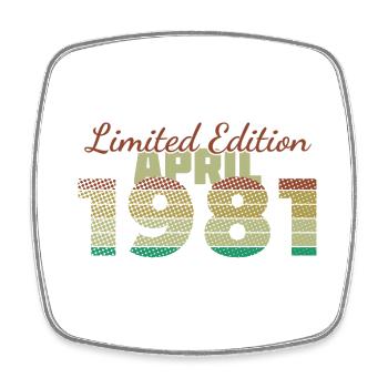 44e anniversaire Édition limitée (SCR) 04/1981 - Magnet carré - blanc - Devant