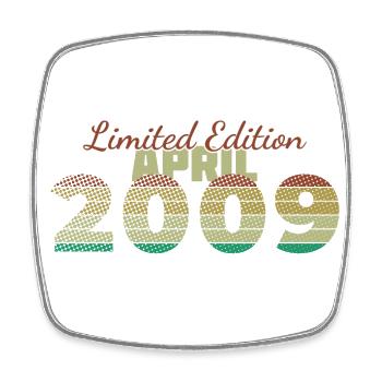 16. Geburtstag Limited Edition (SCR) 04/2009 - Viereckiger Kühlschrankmagnet - Weiß - Vorne