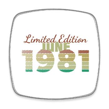 44e anniversaire Édition limitée (SCR) 06/1981 - Magnet carré - blanc - Devant