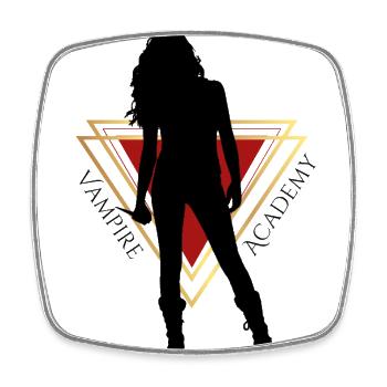 Vampire Academy badass Rose Hathaway - Square fridge magnet - white - Front