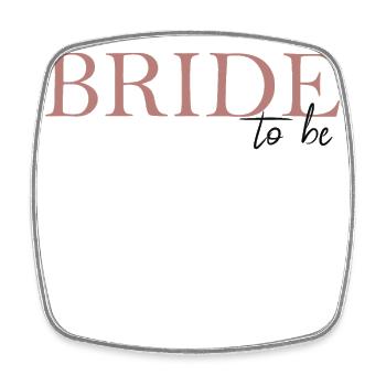 Bride to be - Viereckiger Kühlschrankmagnet - Weiß - Vorne