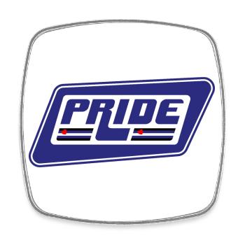 Pride Leather - Square fridge magnet - white - Front