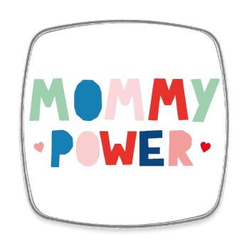 Mommy Power - Viereckiger Kühlschrankmagnet - Weiß - Vorne