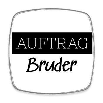 Commander Brother Family Funny Gift - Magnet carré - blanc - Devant