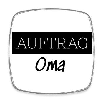 Order Grandma Family Funny Grandmother Gift - Square fridge magnet - white - Front