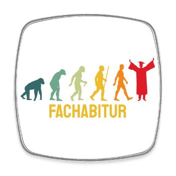 Fachabi Für dieses Shirt Musste Ich Lange Lernen - Viereckiger Kühlschrankmagnet - Weiß - Vorne