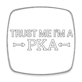 PKA Trust Me Apotheke - Viereckiger Kühlschrankmagnet - Weiß - Vorne