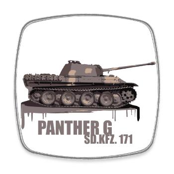 Panzer Panther Ausführung G Sd. Kfz. 171 Tank - Square fridge magnet - white - Front
