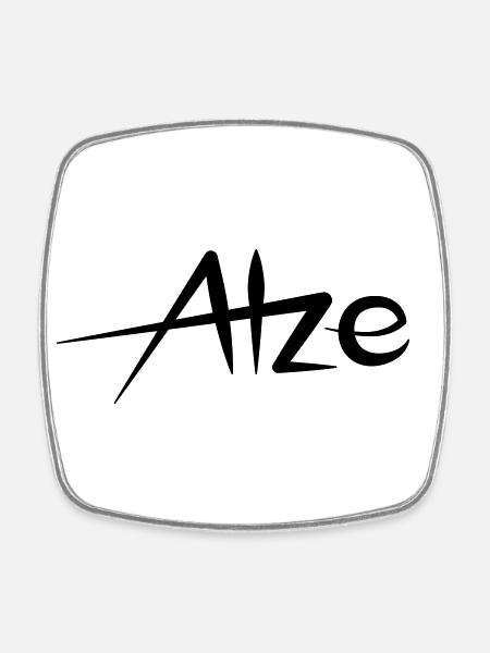 Atze - Magnet carré - blanc