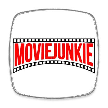 Colors can be changed | Movie Junkie - Square fridge magnet - white - Front