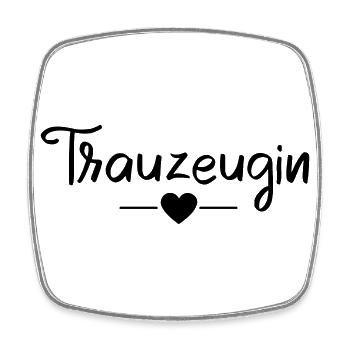 Team Braut-Trauzeugin! - Viereckiger Kühlschrankmagnet - Weiß - Vorne