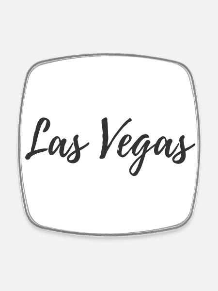 Las Vegas - Viereckiger Kühlschrankmagnet - Weiß