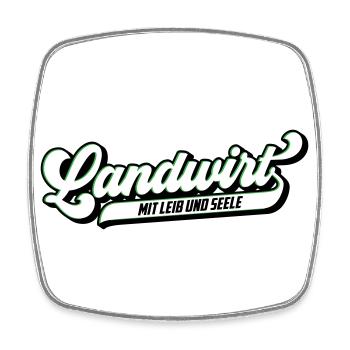 Landwirt mit Leib & Seele | Farben änderbar - Viereckiger Kühlschrankmagnet - Weiß - Vorne